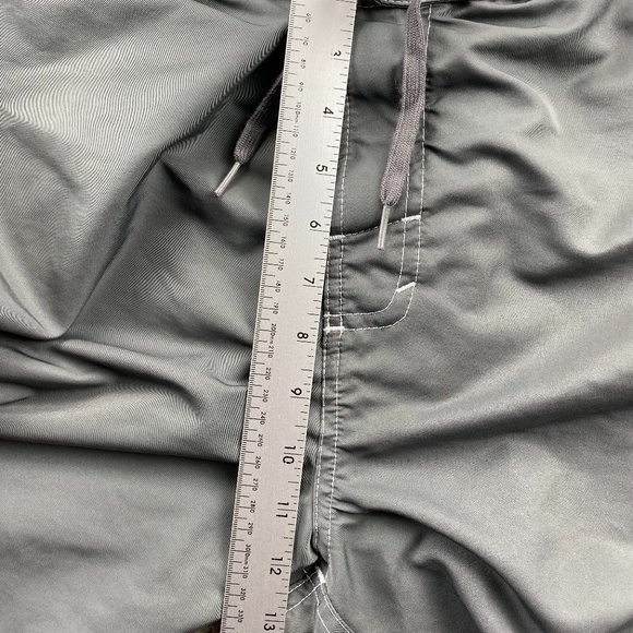 Champion Swim Trunks Men Medium M Gray Blue Bathing Suit Board Shorts Embroider - Picture 10 of 12